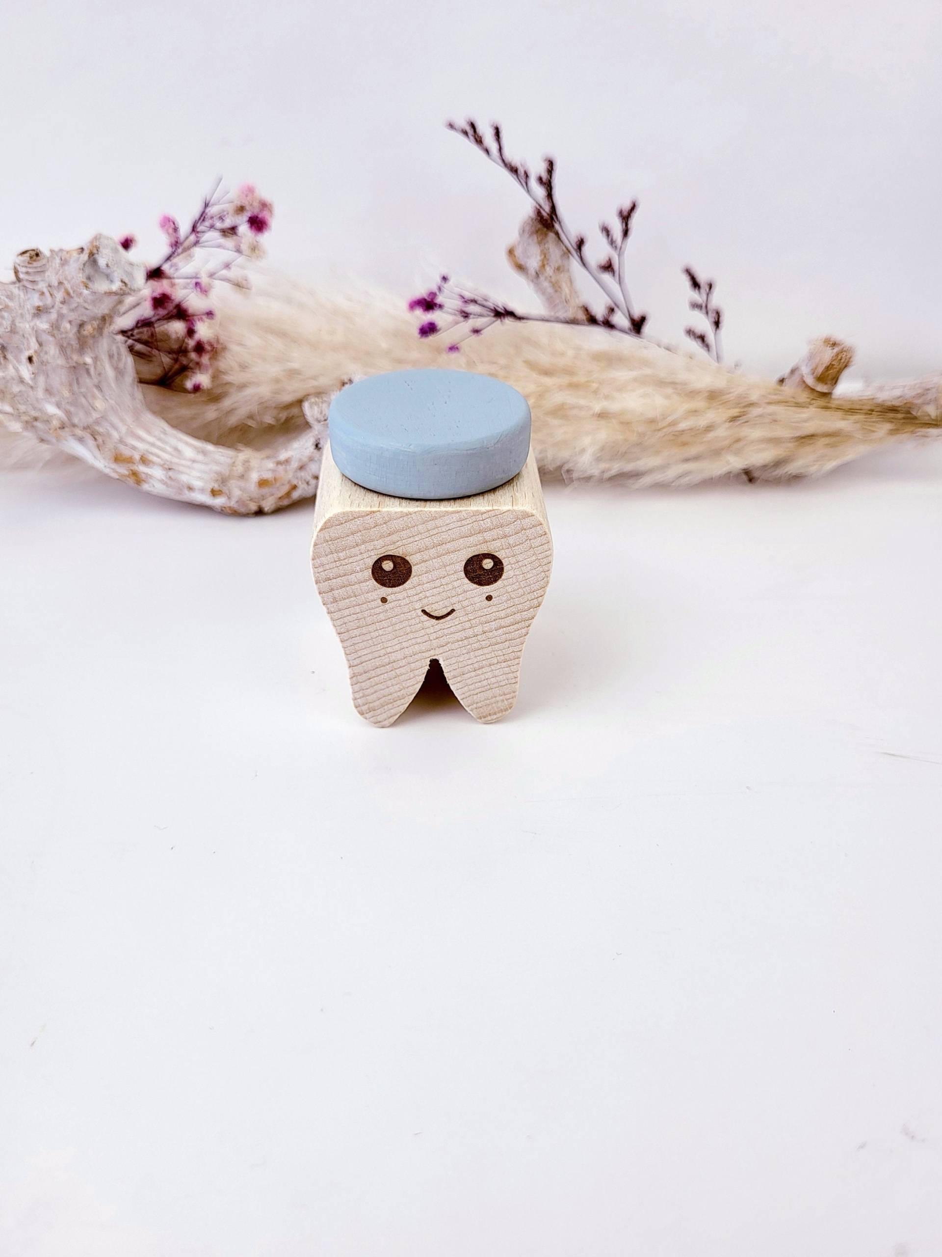 Zahndose Aus Holz Für Kinder, Kind, Personalisierte Zahndose, Mädchen Und Jungen, Mit Name, Milchzähne Kinder von Etsy - BuntesBienchen