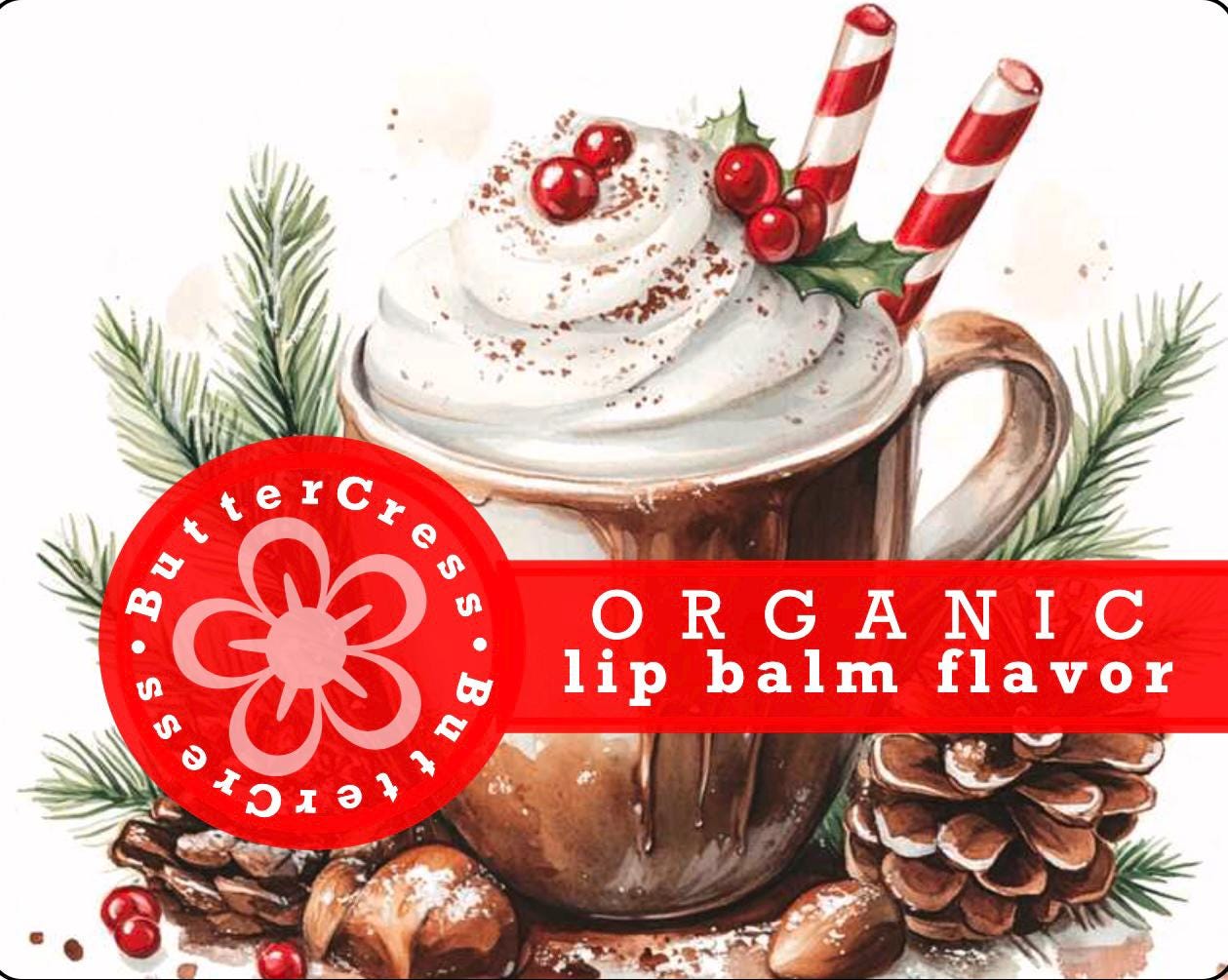 Peppermint Hot Chocolate Biologisch Ungesüßtes Aromaöl Für Lippenbalsam, Glosse & Peelings von Etsy - ButterCress