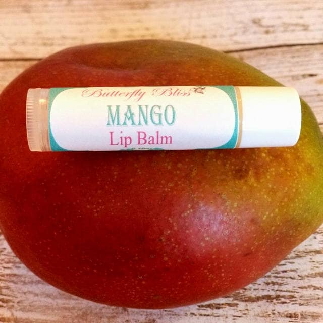 Bienenwachs Lippenbalsam | Ganz Natürlicher Handgefertigter Trockene Lippen Trockener Feuchtigkeitsspendender Mango von Etsy - ButterflyBlissShop