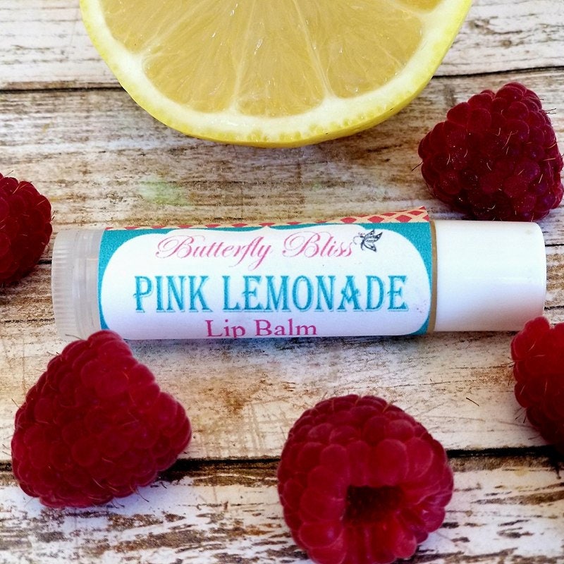 Bio Lippenbalsam | Bienenwachs Rosa Limonade Duftend Natürlicher Handgemachter Weiche Lippen von Etsy - ButterflyBlissShop