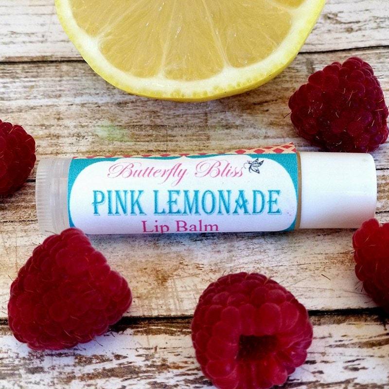 Bio Lippenbalsam | Bienenwachs Rosa Limonade Duftend Natürlicher Handgemachter Weiche Lippen von Etsy - ButterflyBlissShop