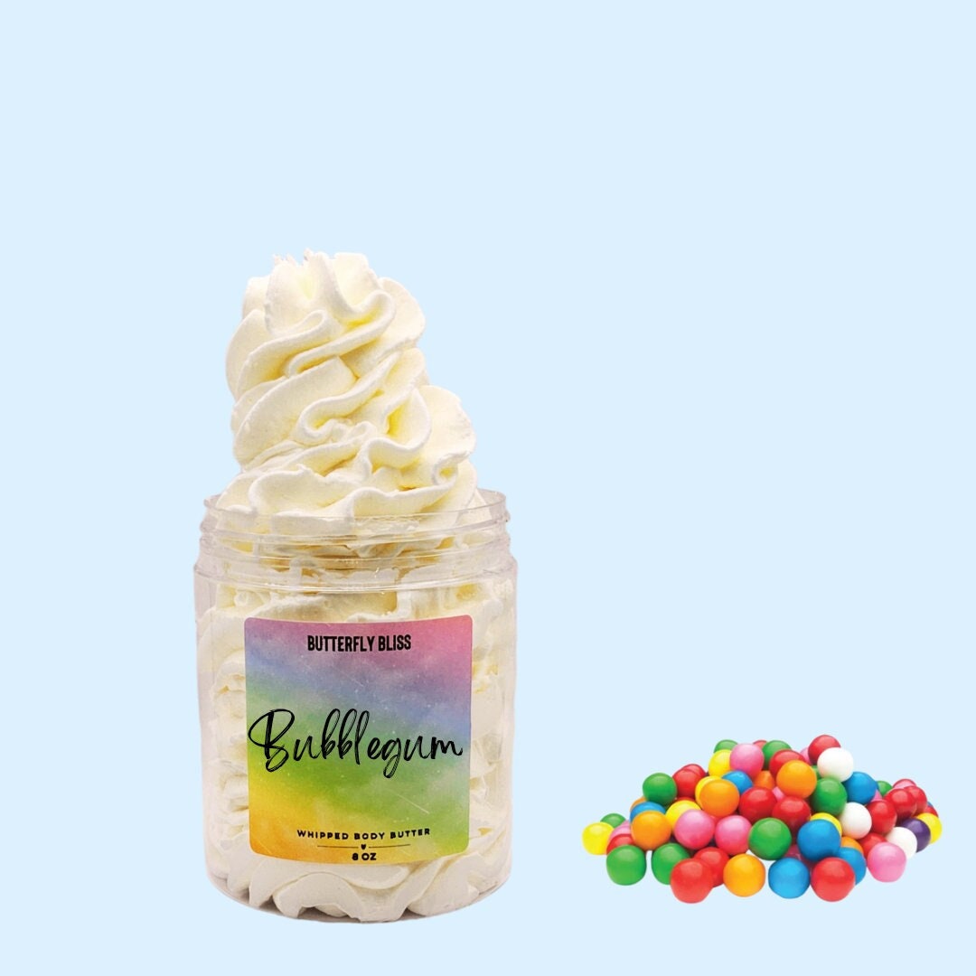 Bubblegum Körperbutter | Lotion Natürliche Bio-Lotion Aufgeschlagene Geschenke Für Sie Kaugummi von Etsy - ButterflyBlissShop