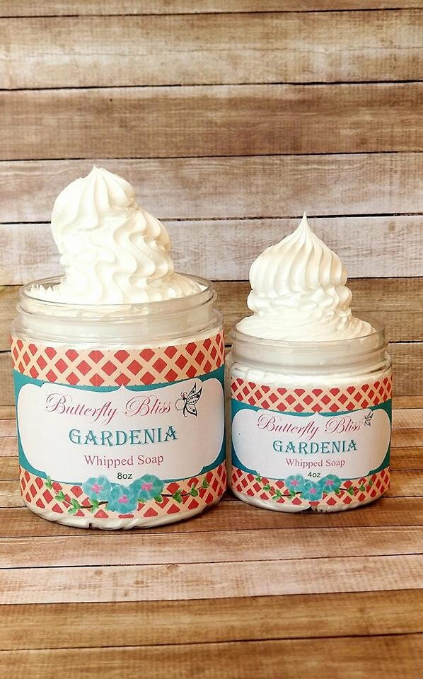 Flauschige Schlagseife Körper Zuckerguss | Gardenie Badeseife Duschgel Rasiercreme Creme Seife Körperseife Geschenk Für Sie Spa von Etsy - ButterflyBlissShop