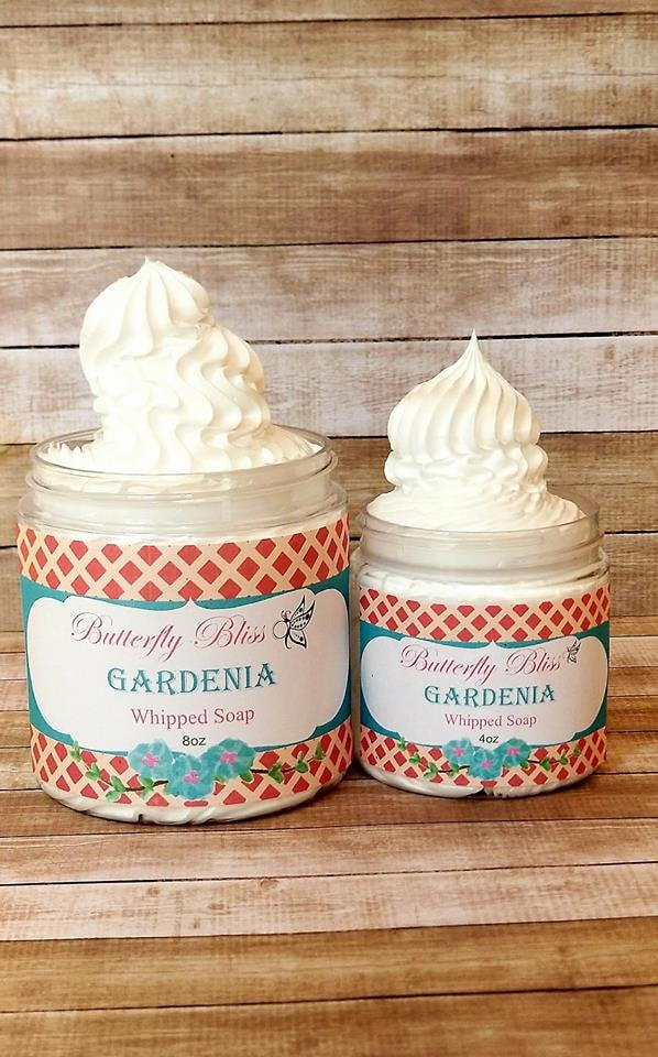 Flauschige Schlagseife Körper Zuckerguss | Gardenie Badeseife Duschgel Rasiercreme Creme Seife Körperseife Geschenk Für Sie Spa von Etsy - ButterflyBlissShop