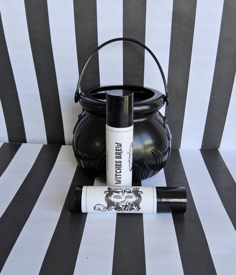 Hexengebräu - Natürlicher Veganer Lippenbalsam | Herbst Erntedank Halloween Geschenke Hexen Gastgeschenke von Etsy - ButterflyBlissShop