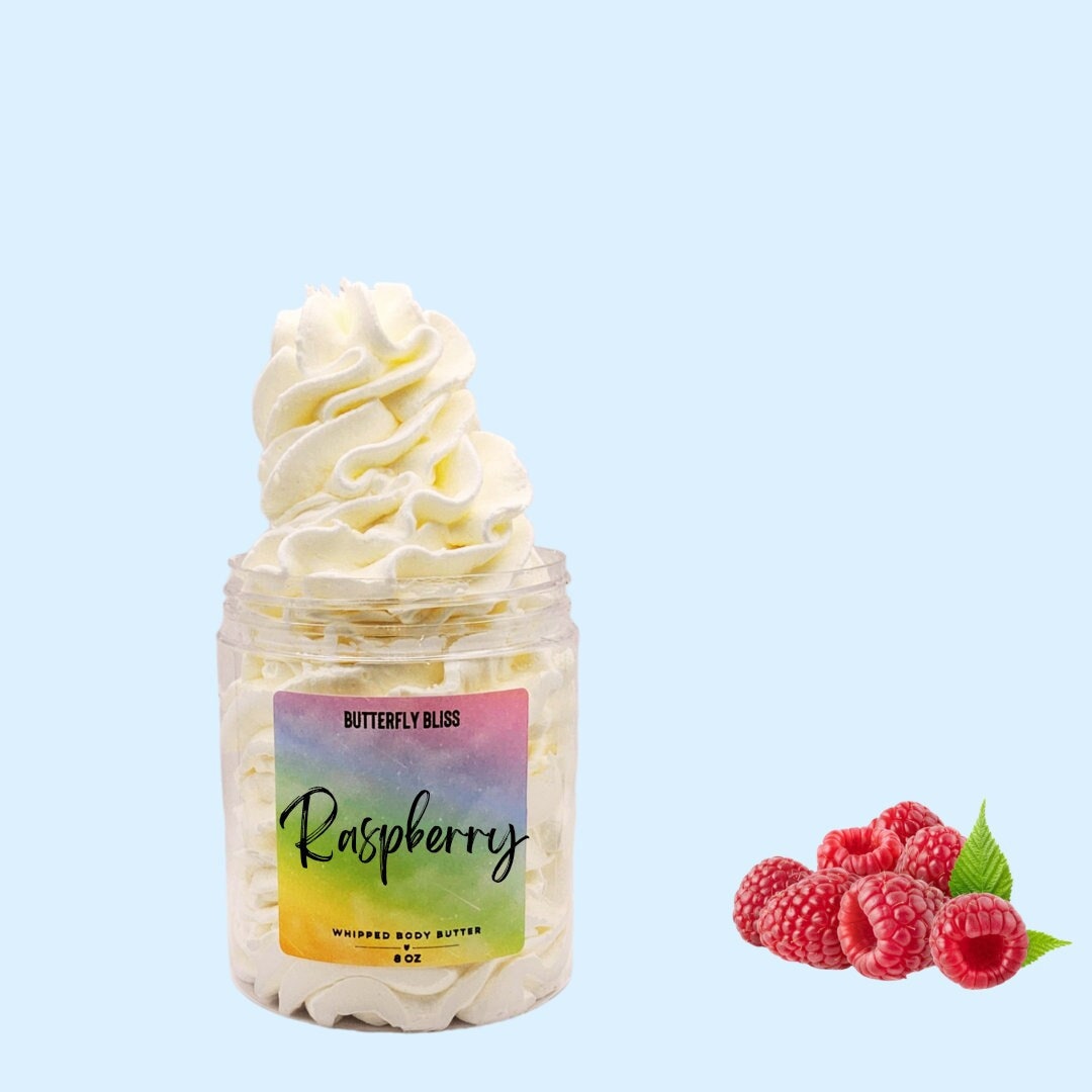 Körperbutter | Himbeere Geschlagene Himbeer Lotion Shea Natürliche Geschenke von Etsy - ButterflyBlissShop