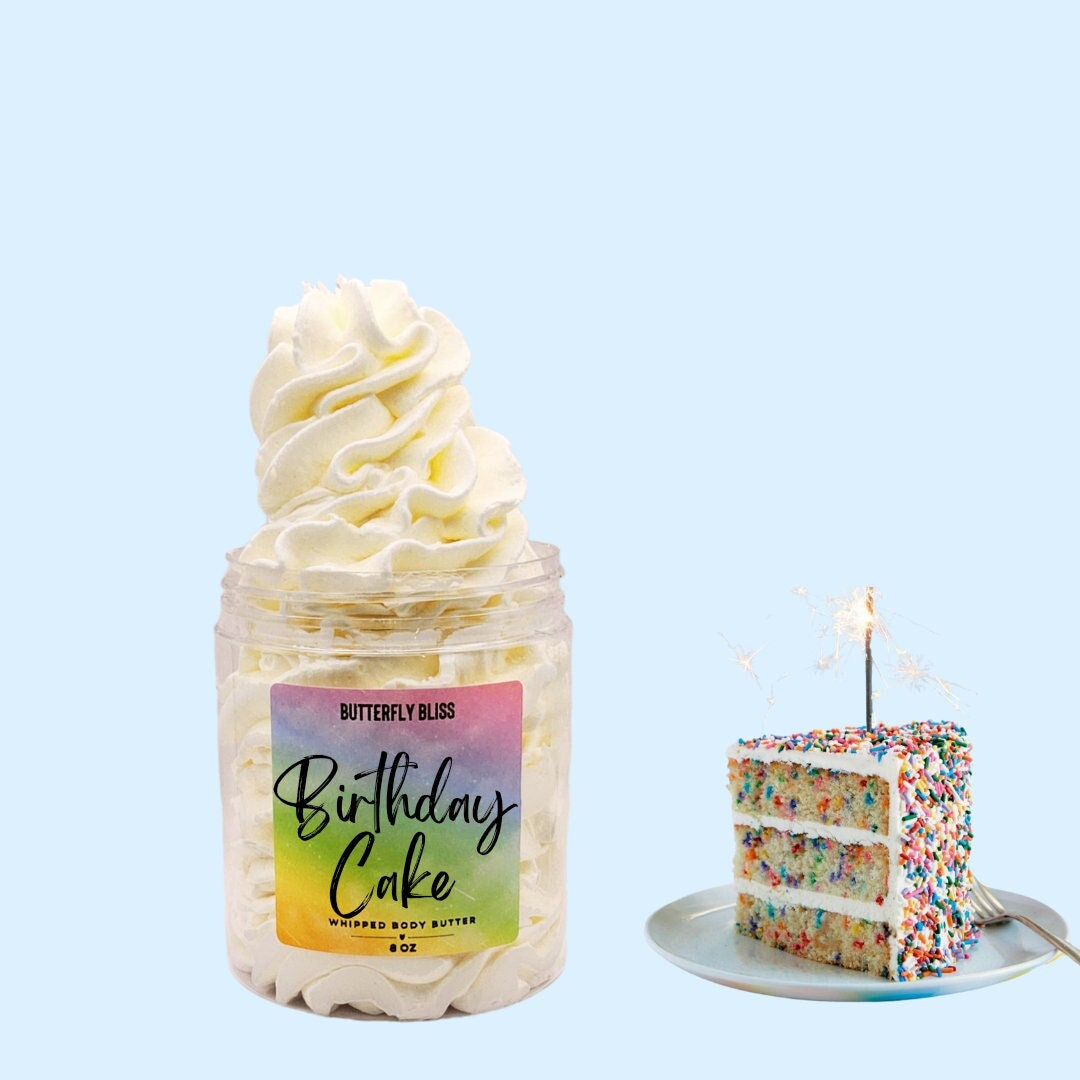 Kuchen Körperbutter | Vegane Geschenke Für Sie Teenager Geburtstagskuchen Natürliche Körper Zuckerguss Cremige Lotion von Etsy - ButterflyBlissShop