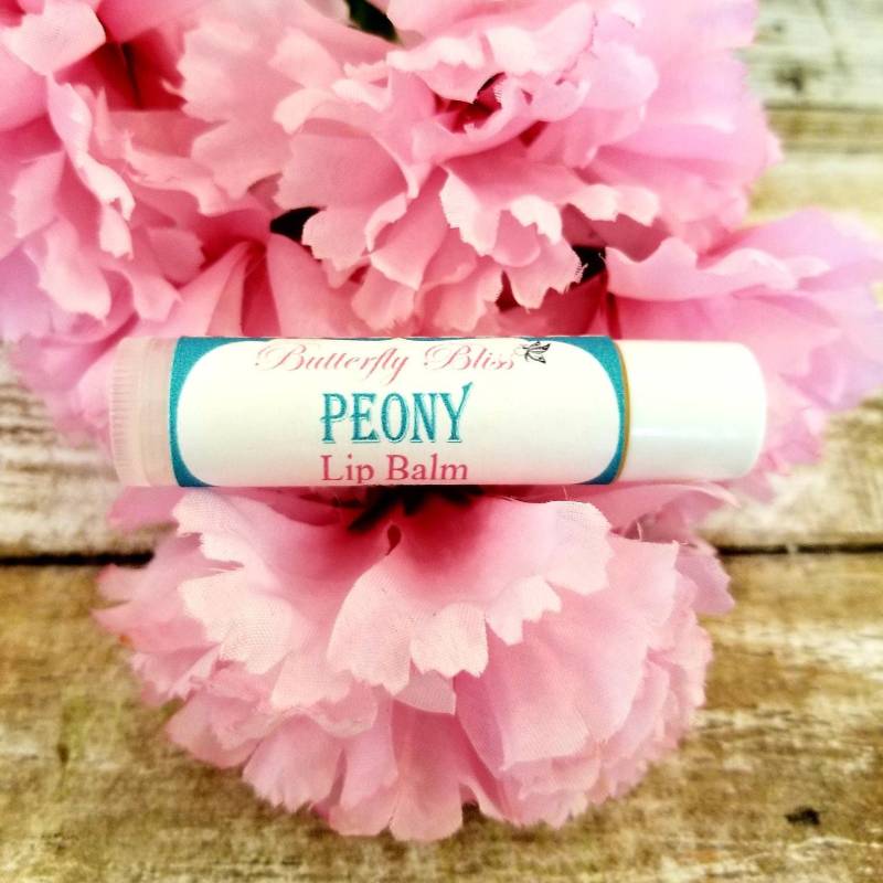 Lippenbutter | Lippenbalsam Pfingstrose Melisse Mit Bienenwachs Sheabutter Feuchtigkeitsspendender Geschenke von Etsy - ButterflyBlissShop