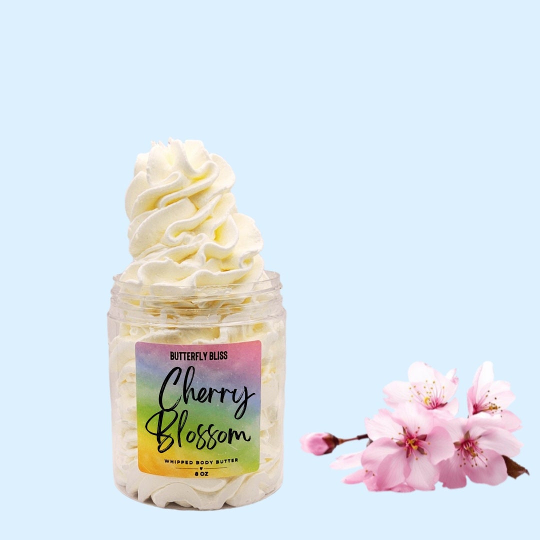 Mangobutter Körperbutter | Kirschblüten Geschlagene Natürliche Lotion Weihnachts Geschenk Ideen Bio-Lotion Scheide von Etsy - ButterflyBlissShop