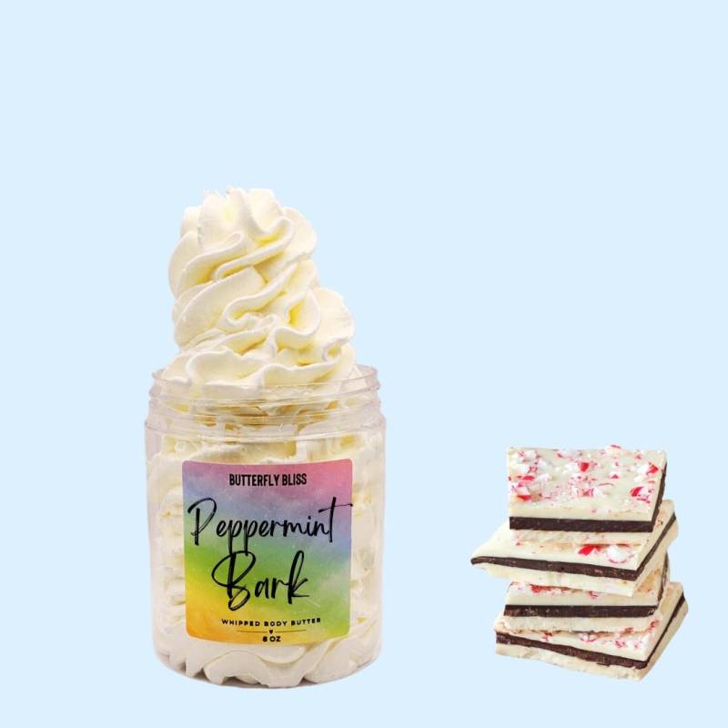 Pfefferminzrinden-Körperbutter | Pfefferminz-Gesahnte Körperbutter Pfefferminz-Lotion Shea Natürliche Lotion von Etsy - ButterflyBlissShop