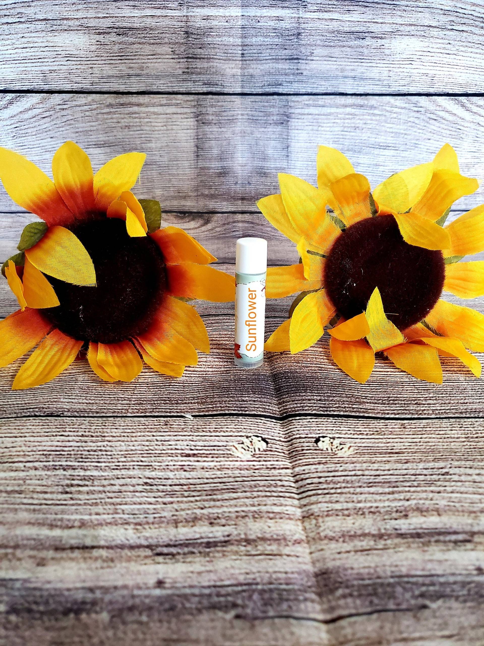 Sonnenblumen Lippenbalsam | Blumiger Sonnenblume Sonnenblumenprodukte Geschenke Gastgeschenke Brautgeschenke von Etsy - ButterflyBlissShop