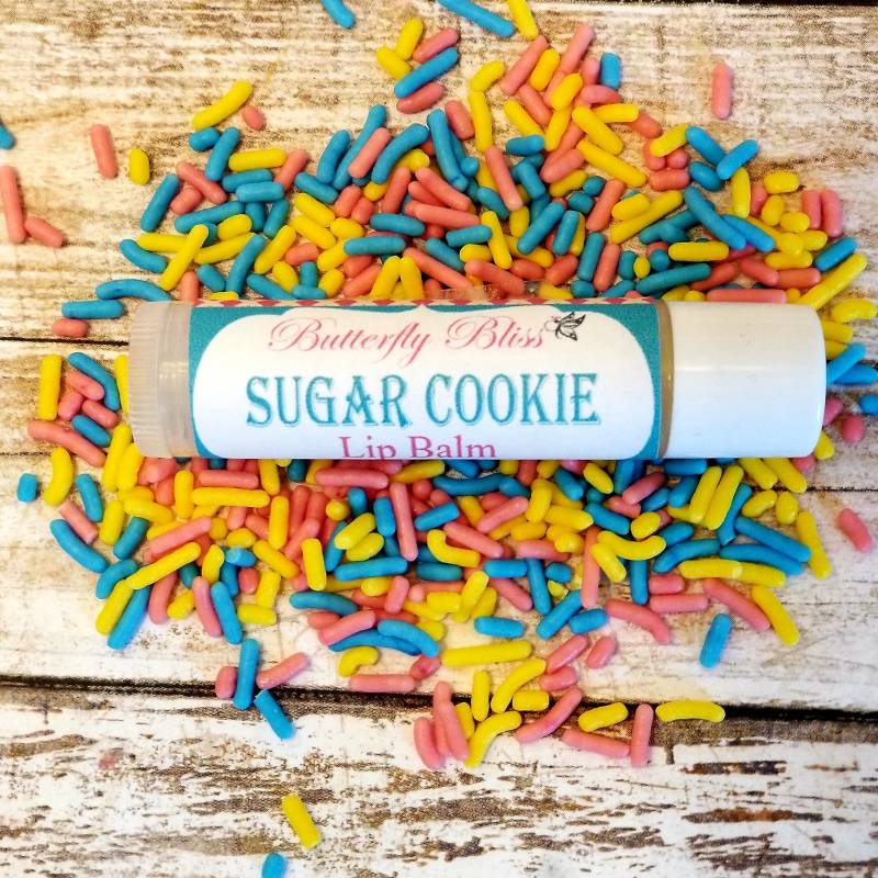 Süßer Lippenbalsam | Zuckerkeks Teenager Geschenkideen Selbstgemachter Zuckersüßer Kokosöl Zuckersüß von Etsy - ButterflyBlissShop