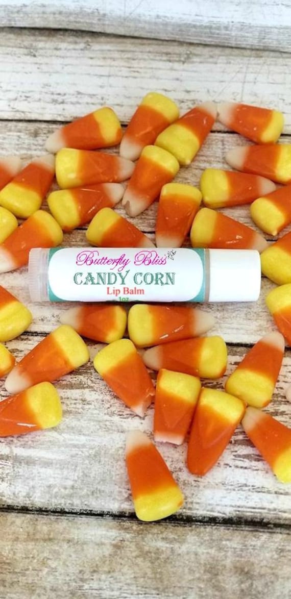 Süßigkeitsmais | Lippenbalsam Natürliche Lippenbutter Bad Und Körper Halloween Geschmack Herbstaroma Candy Corn Herbst Gastgeschenke von Etsy - ButterflyBlissShop