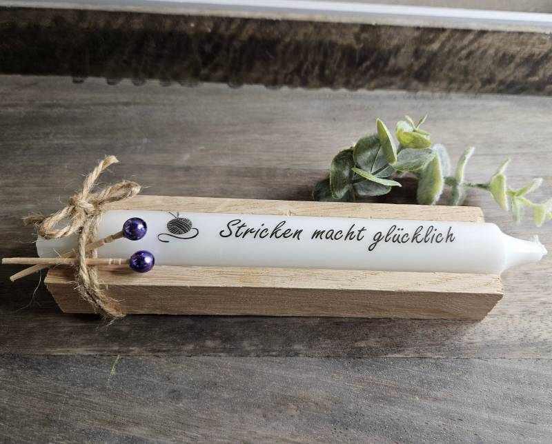 Geschenkset "stricken Macht Glücklich" Inkl. Holzbox von Etsy - ByBeejil