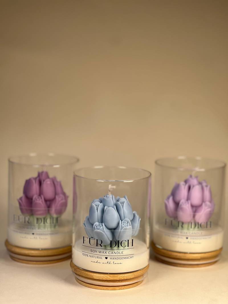 Für Dich - Tulpen Kerze Aus Sojawachs Im Glas Handgemachte Duftkerze Geschenk Für Mama, Geburtstag & Muttertag, Geschenkidee, Sale Für Dich - Tulpen Kerze Aus Sojawachs Im Glas Handgemachte Duftkerze Geschenk Für Mama, Geburtstag & Muttertag, Geschenkidee, Sale von Etsy - ByLiloandSary