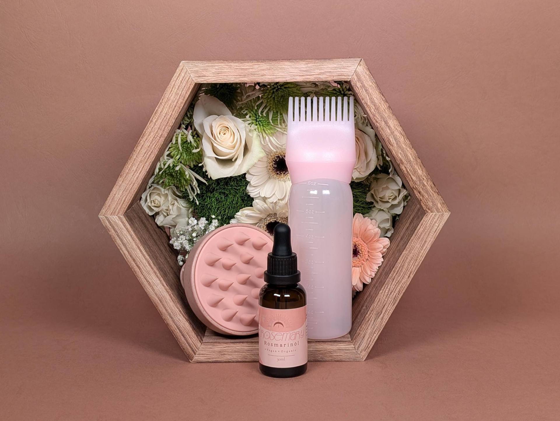 Rosmarinöl, Kopfhautmassagebürste & Haarwurzelkamm, Kopfhautpflege, Haarpflege - Kopfhaut Bundle Rosmarinöl, Kopfhautmassagebürste & Haarwurzelkamm, Kopfhautpflege, Haarpflege - Kopfhaut Bundle von Etsy - ByLiloandSary