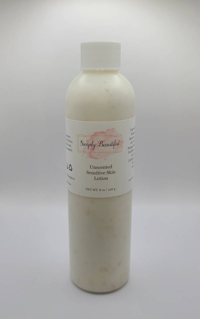 Simply Beautiful Unscented Lotion 8 Unzen Unisex/Vegan/Peeling/Geschenk von Etsy - BySimplyBeautifulCo