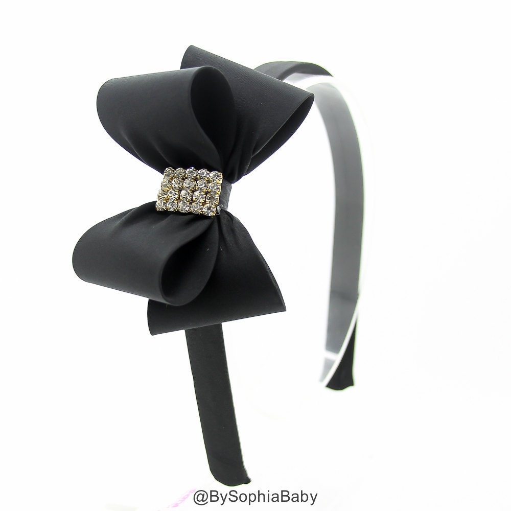 Schwarze Schleife Stirnband, Mädchen Kleinkind Schwarzes Hartes Bogen Blumenmädchen 970 Schwarze Schleife Stirnband, Mädchen Kleinkind Schwarzes Hartes Bogen Blumenmädchen 970 von Etsy - BySophiaBaby