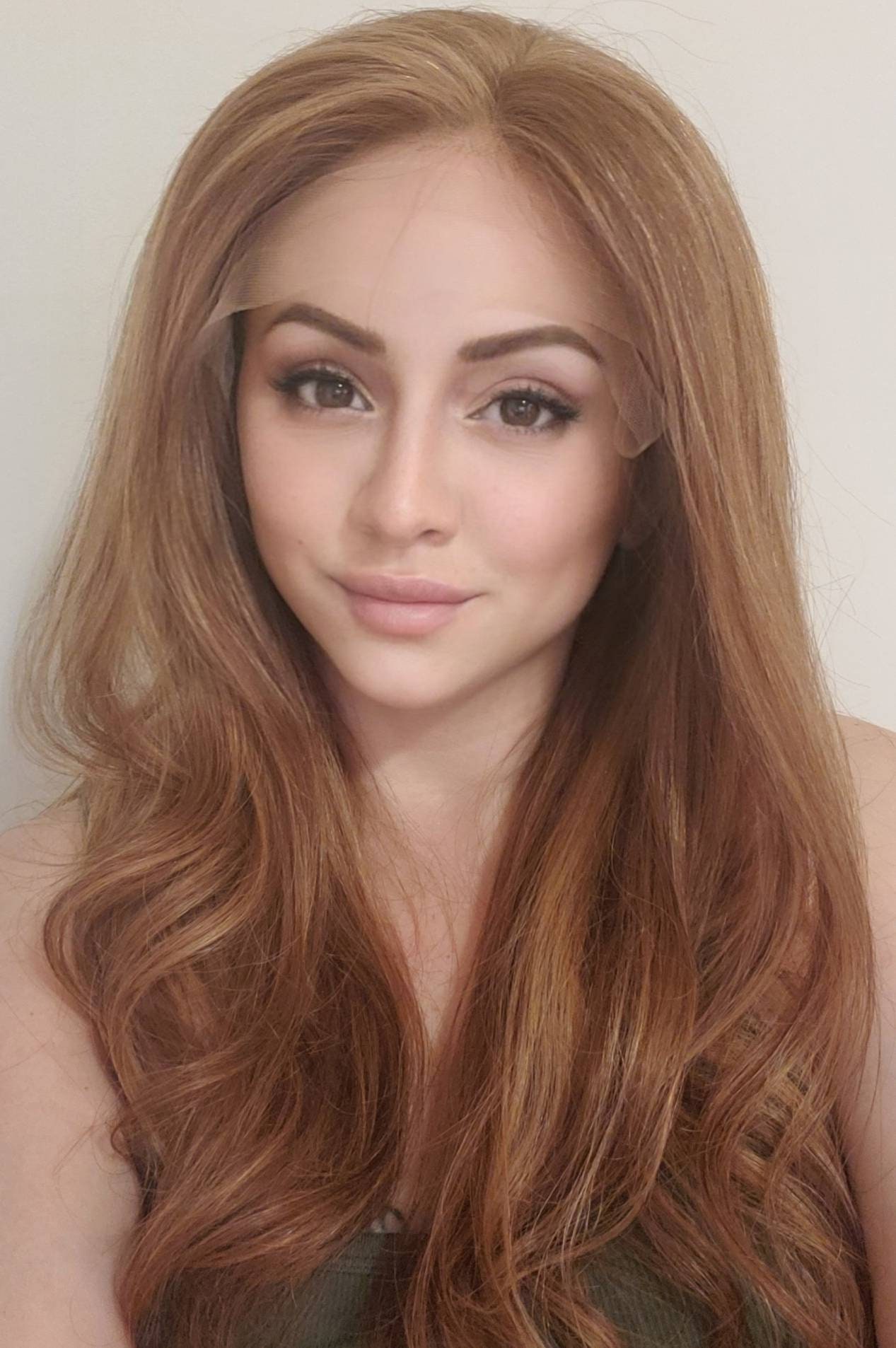 Auburn Highlighted Größe Medium Human Hair Front Lace Wig 18Inches30621Red Auburn Highlighted Größe Medium Human Hair Front Lace Wig 18Inches30621Red von Etsy - CGWIGS