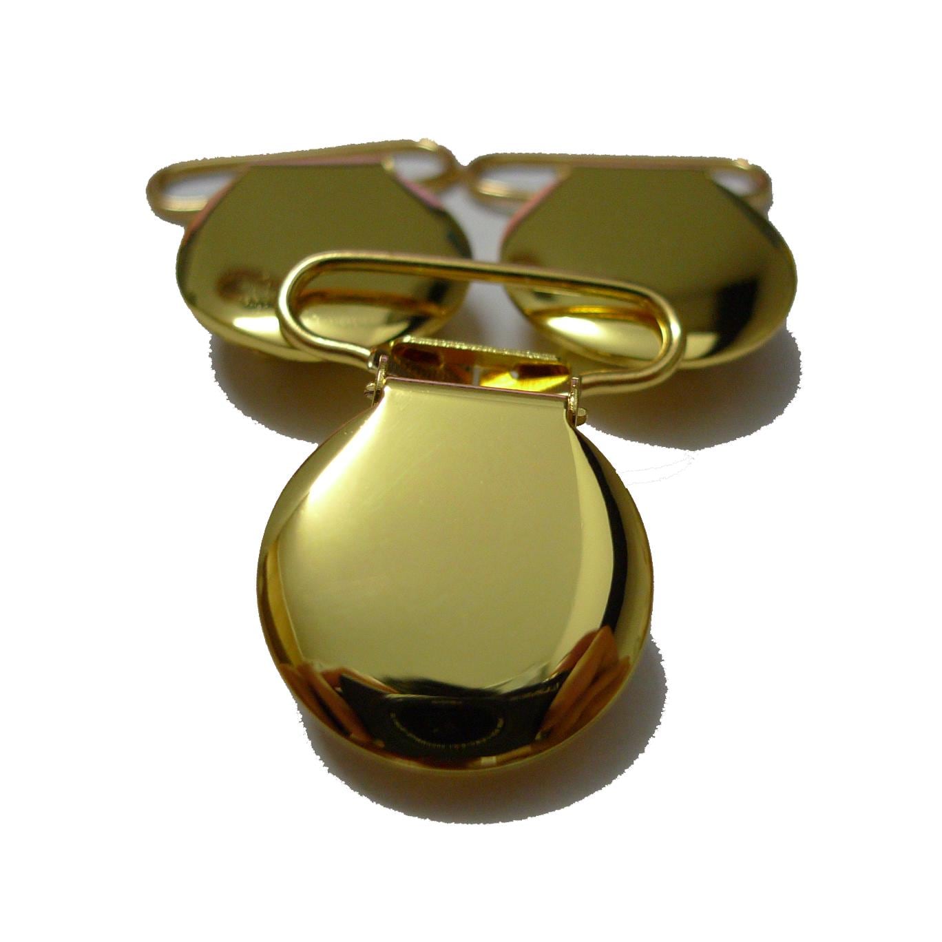 Gold Hosenträger Clips, 25 Mm Schnullerclips, Stoff Schützende Einsätze von Etsy - CNCVC