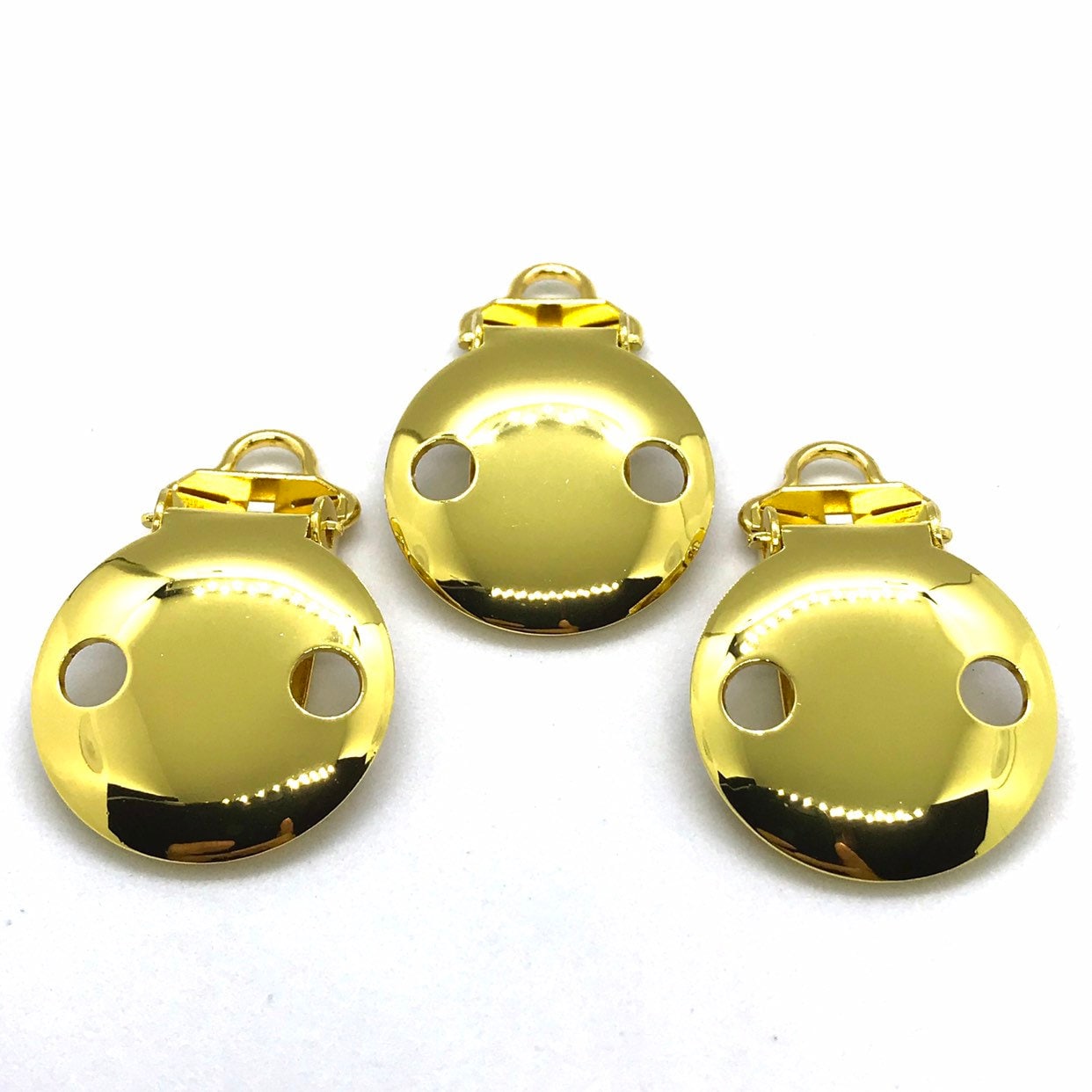 Gold Runde Schnuller-Clips, 5 Mm Kleine Schleife, Fäustling Hosenträger-Verschlüsse von Etsy - CNCVC