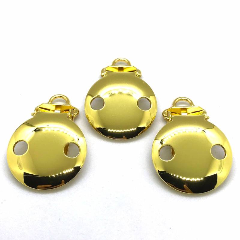 Gold Runde Schnuller-Clips, 5 Mm Kleine Schleife, Fäustling Hosenträger-Verschlüsse von Etsy - CNCVC