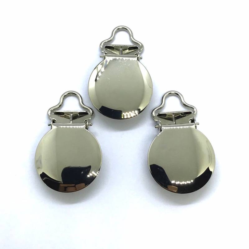 Silber Runde Schnuller Clips, 5 Mm Öse, Fäustlinge | 25 Stück von Etsy - CNCVC