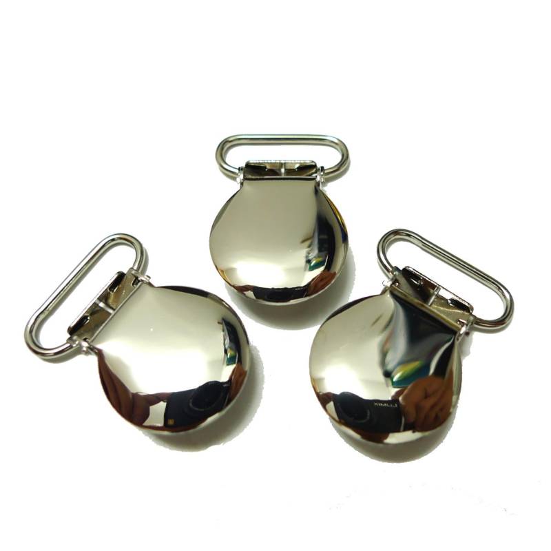 Silberne Hosenträger-Clips, 25 Mm, Stoffschonende Einsätze, Gestellbeschichtung von Etsy - CNCVC