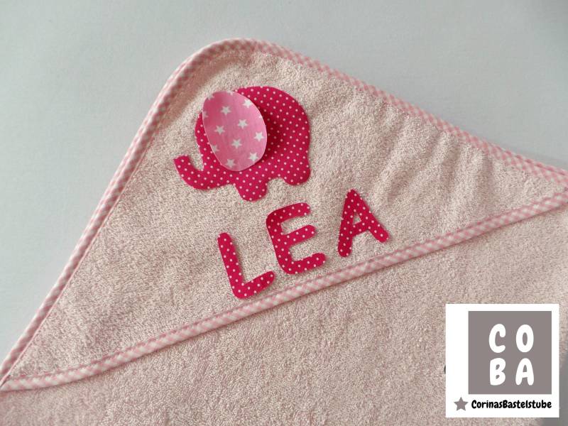 Handtuch Elefant Und Wuschname von Etsy - CORINAsBASTELSTUBE