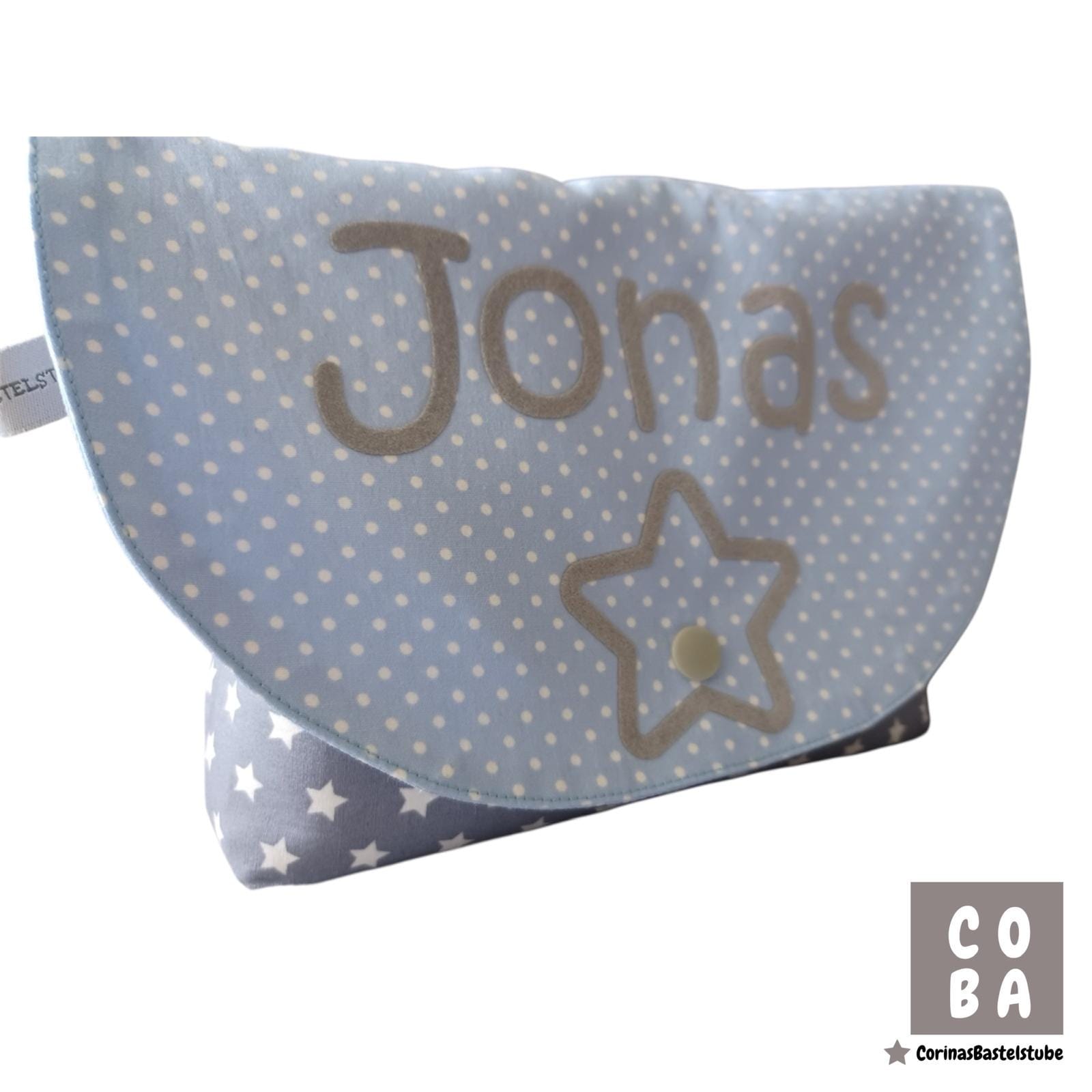 Personalisierte Windeltasche Mit Druckknopf Name & Stern Beflockt Hochwertige Flockfolie Individuelles Geschenk Zur Geburt Oder Taufe von Etsy - CORINAsBASTELSTUBE