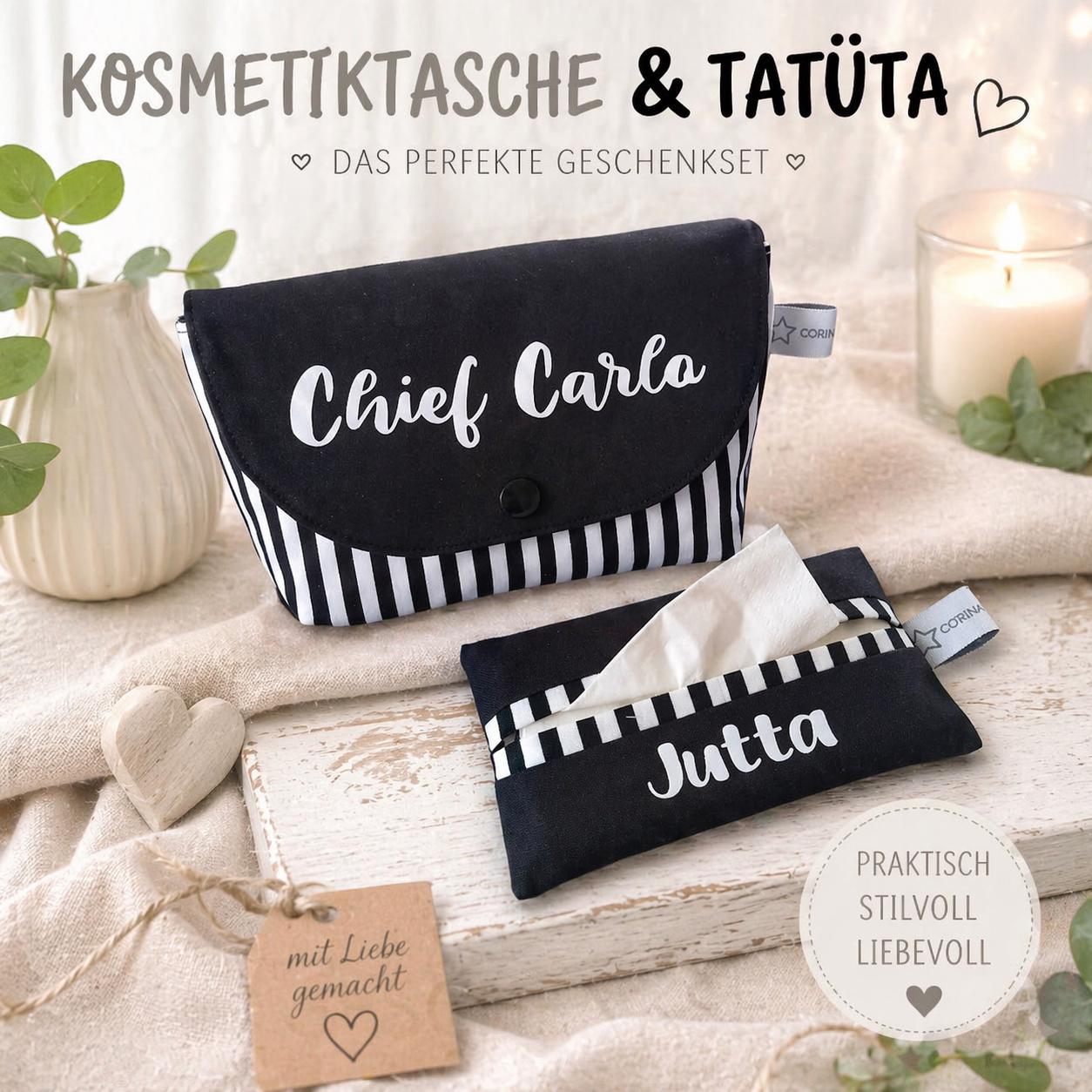 Personalisiertes Kosmetik Set Mit Namen | Tatüta Kosmetiktasche Geschenk Für Frauen Nachhaltig Muttertag Personalisiertes Kosmetik Set Mit Namen | Tatüta Kosmetiktasche Geschenk Für Frauen Nachhaltig Muttertag von Etsy - CORINAsBASTELSTUBE