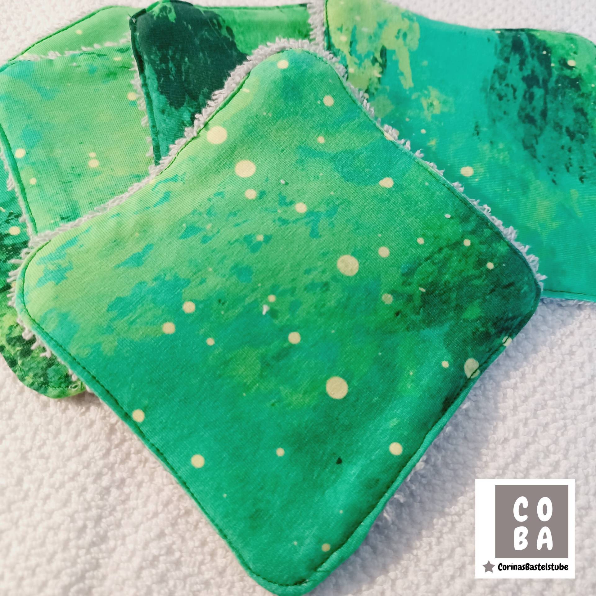 Wiederverwendbare Waschtücher 5Er Set Grün Wiederverwendbare Waschtücher 5Er Set Grün von Etsy - CORINAsBASTELSTUBE