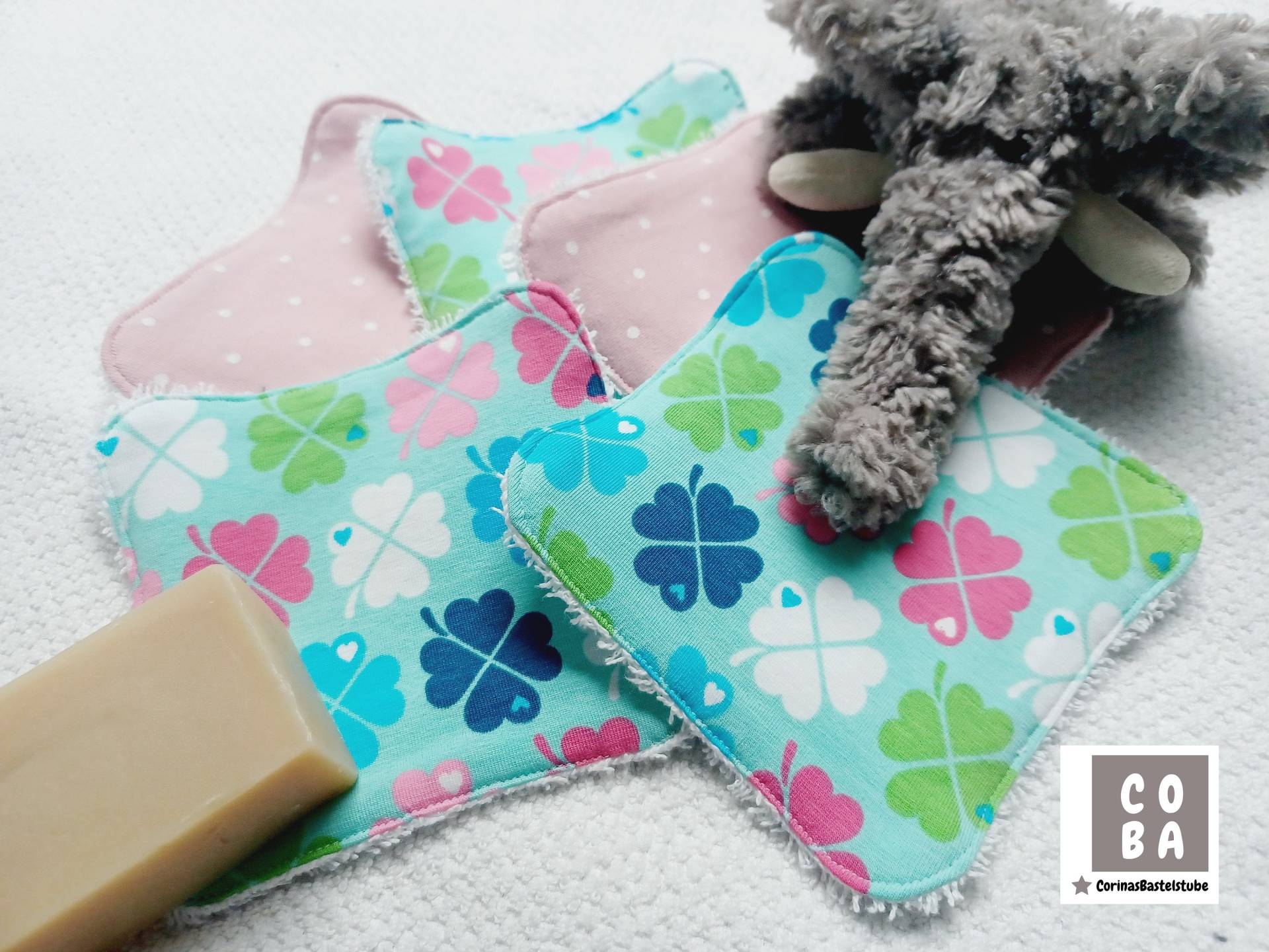 Wiederverwendbare Waschtücher 5Er Set Wiederverwendbare Waschtücher 5Er Set von Etsy - CORINAsBASTELSTUBE