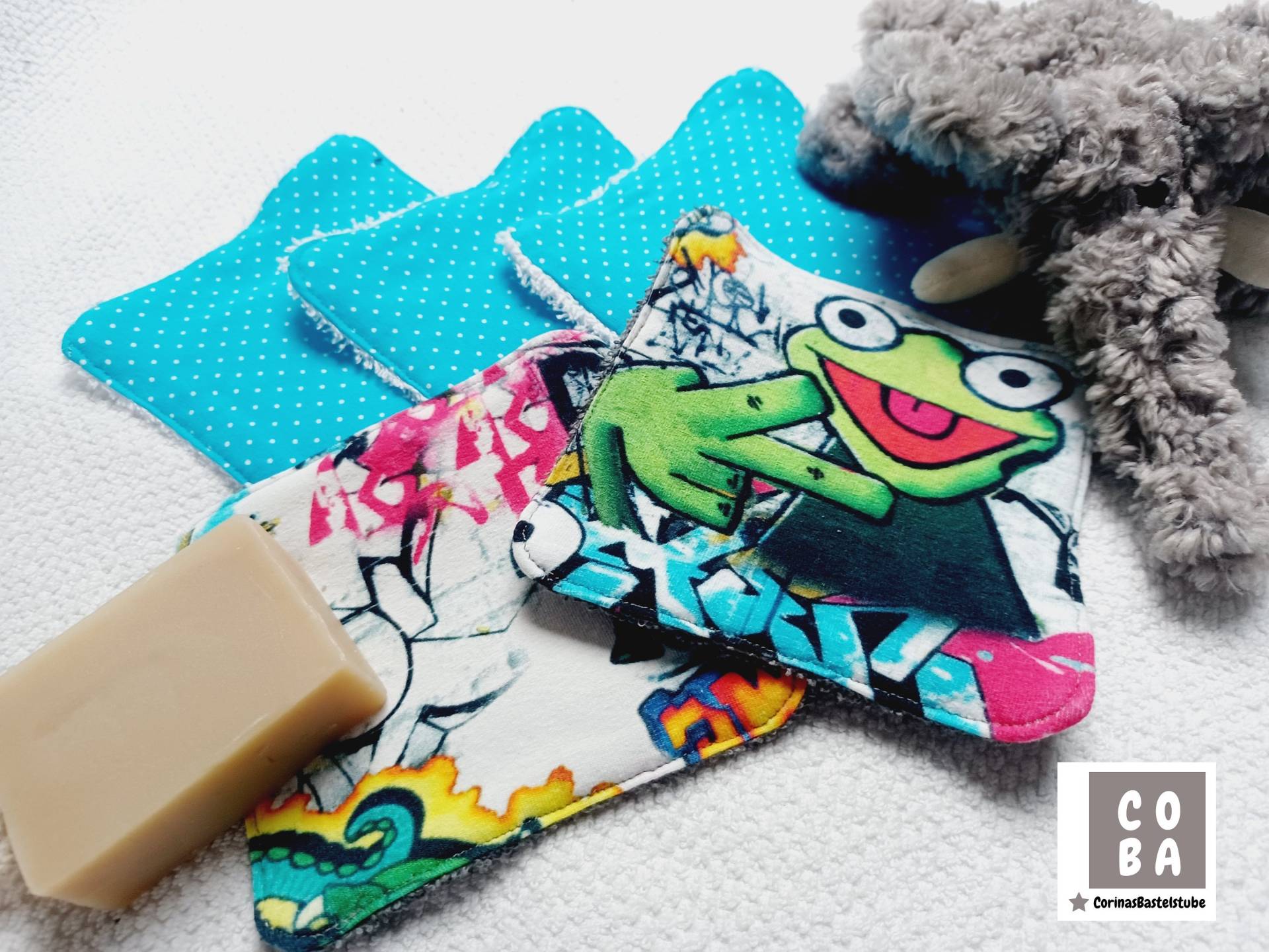 Wiederverwendbare Waschtücher 5Er Set Wiederverwendbare Waschtücher 5Er Set von Etsy - CORINAsBASTELSTUBE