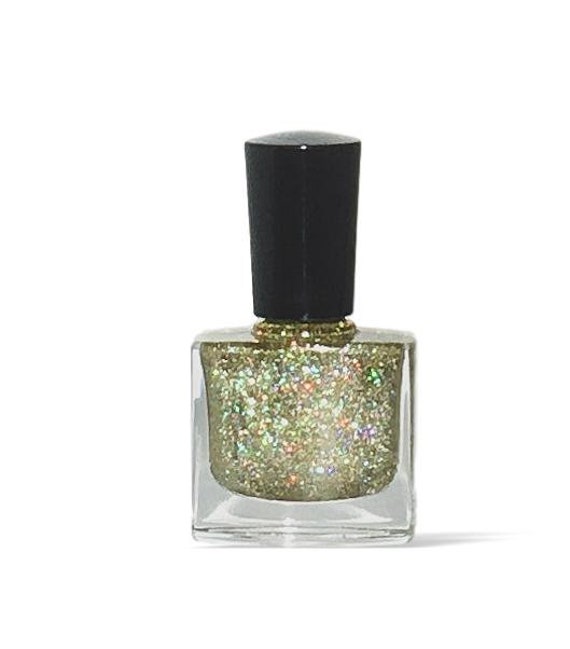 Nagellack Champagne Silber Gold Glitzer Nail Art Lack Top Coat Luster Perle Vegan Freundlich Polituren von Etsy - CRUSHCOSMETICS