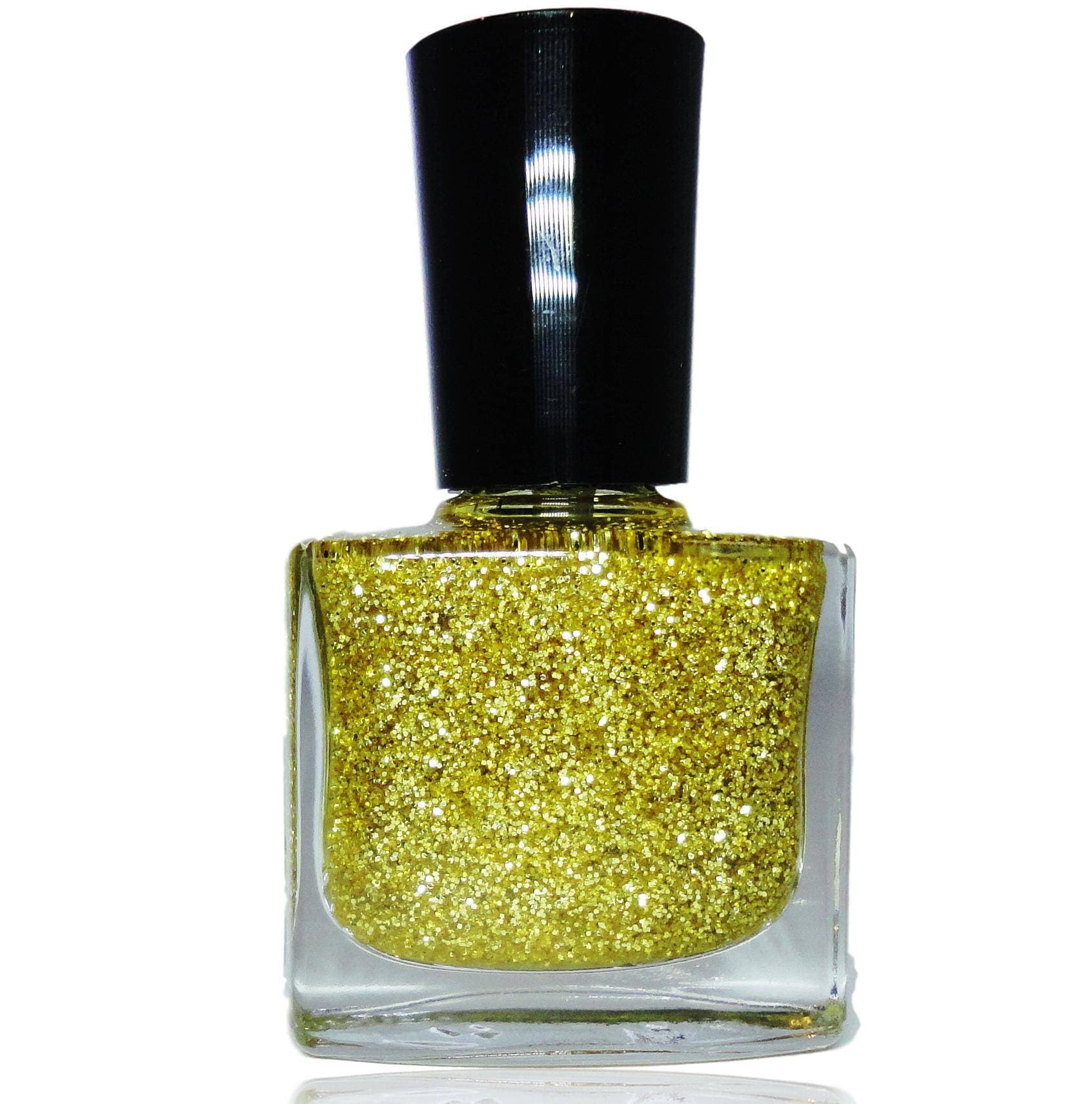 24 Karat Gold Glitzer Nagellack Top Mantel Nail Art Lack von Etsy - CRUSHnailART
