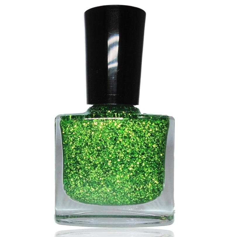 Lime Green Glitter Nagellack Vegan Freundlich, 5-Free von Etsy - CRUSHnailART