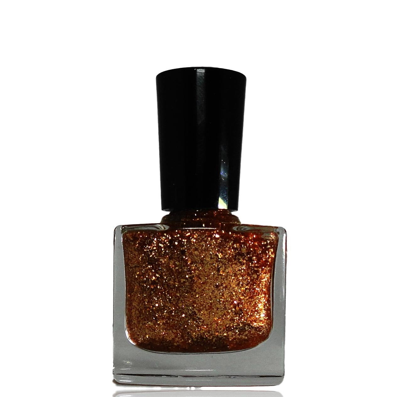 Rose Gold Kupfer Glitzer Nagellack Veganer Irisierender Lack von Etsy - CRUSHnailART
