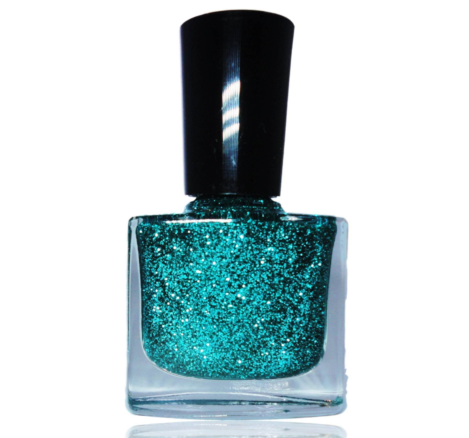 Spannung Teal Blue Glitzer Nagellack - Vegan Freundlich von Etsy - CRUSHnailART