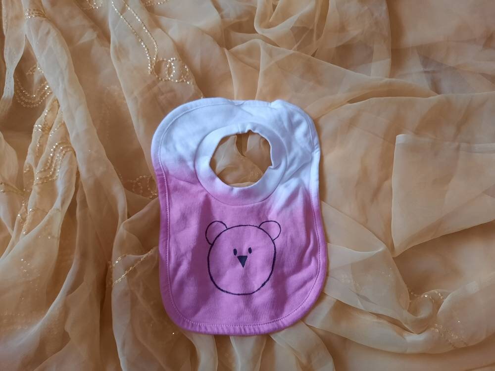 Baumwolle Dip Dye Teddybär Baby Lätzchen Baumwolle Dip Dye Teddybär Baby Lätzchen von Etsy - CallaCrafts