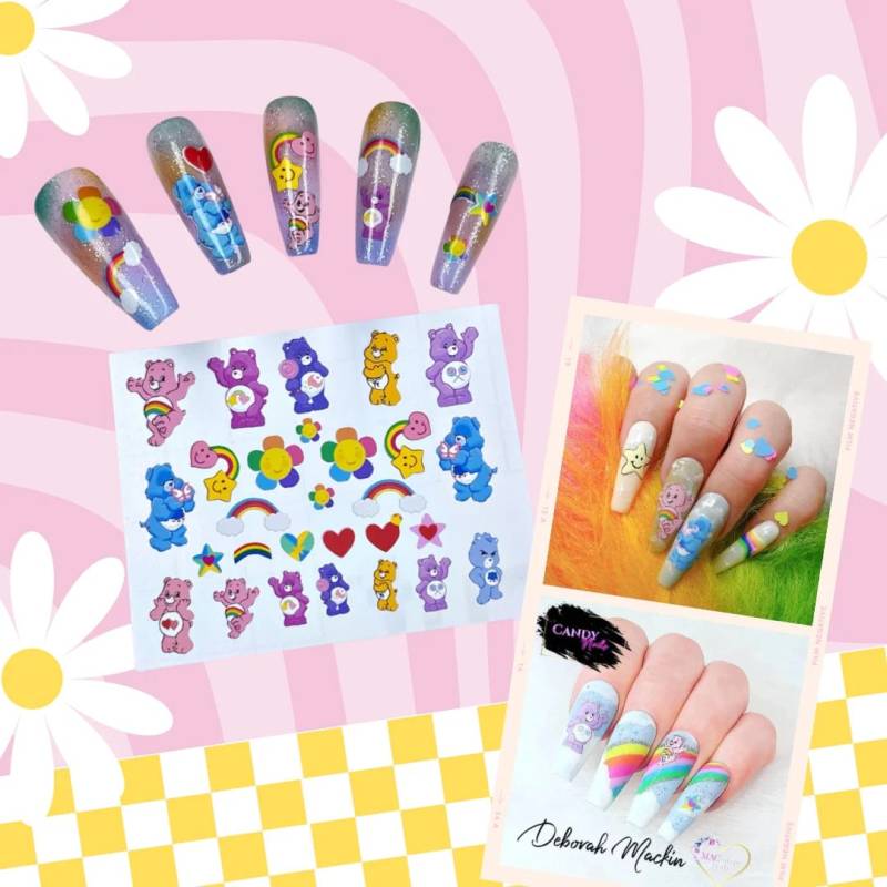 Selbstklebende 90Er Jahre Nostalgie Nagelsticker/Vinyl Sticker von Etsy - CandyNailsUk