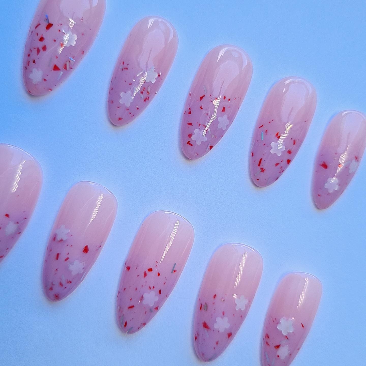 Sakura Drücken Sie Auf Die Nägel | Blumen Konfetti Spring Vibe Press Ons Luxus Gefälschte Nagel Set Blüte Blütenblatt Sakura Drücken Sie Auf Die Nägel | Blumen Konfetti Spring Vibe Press Ons Luxus Gefälschte Nagel Set Blüte Blütenblatt von Etsy - CapybaraNails
