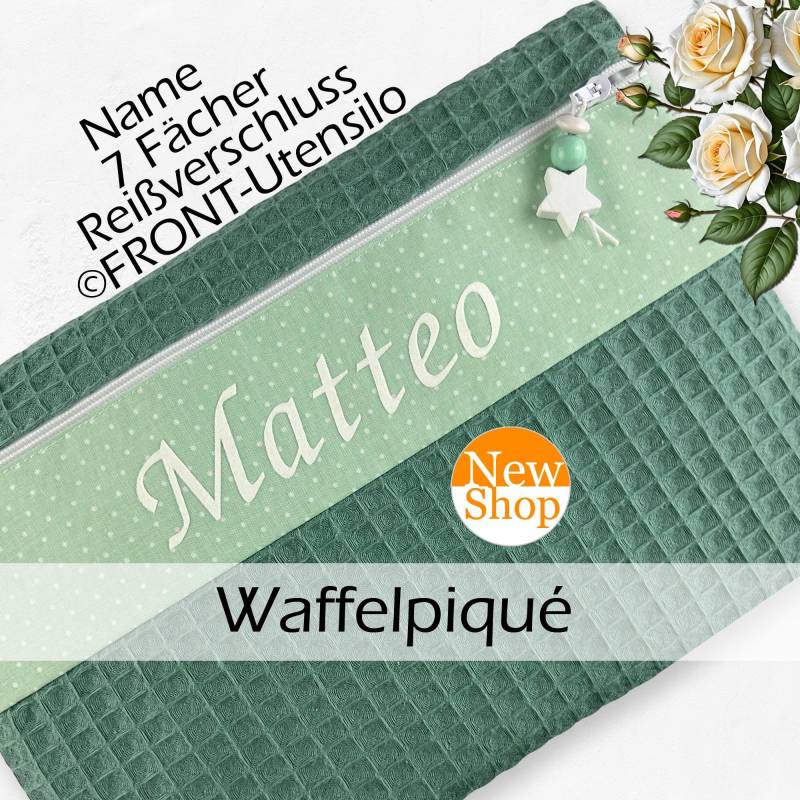 Wickeltasche Waffelpique Personalisiert Mit Name Windeltasche von Etsy - Carissmati