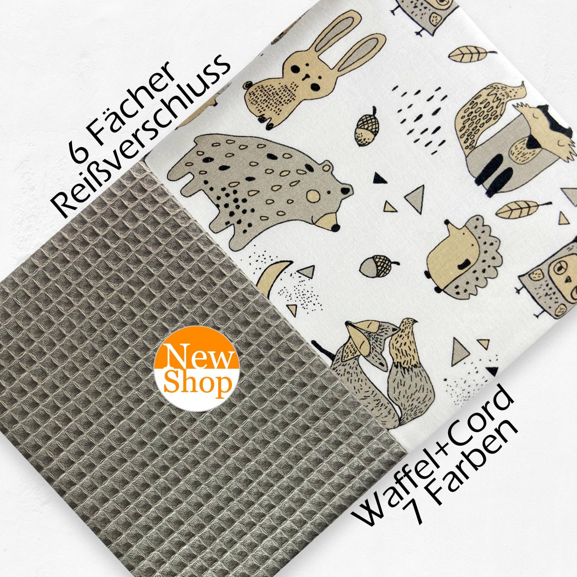 Windeltasche Cord Waffelpique Tiere Junge Mädchen Reißverschluss 7 Farben Windeltasche Cord Waffelpique Tiere Junge Mädchen Reißverschluss 7 Farben von Etsy - Carissmati