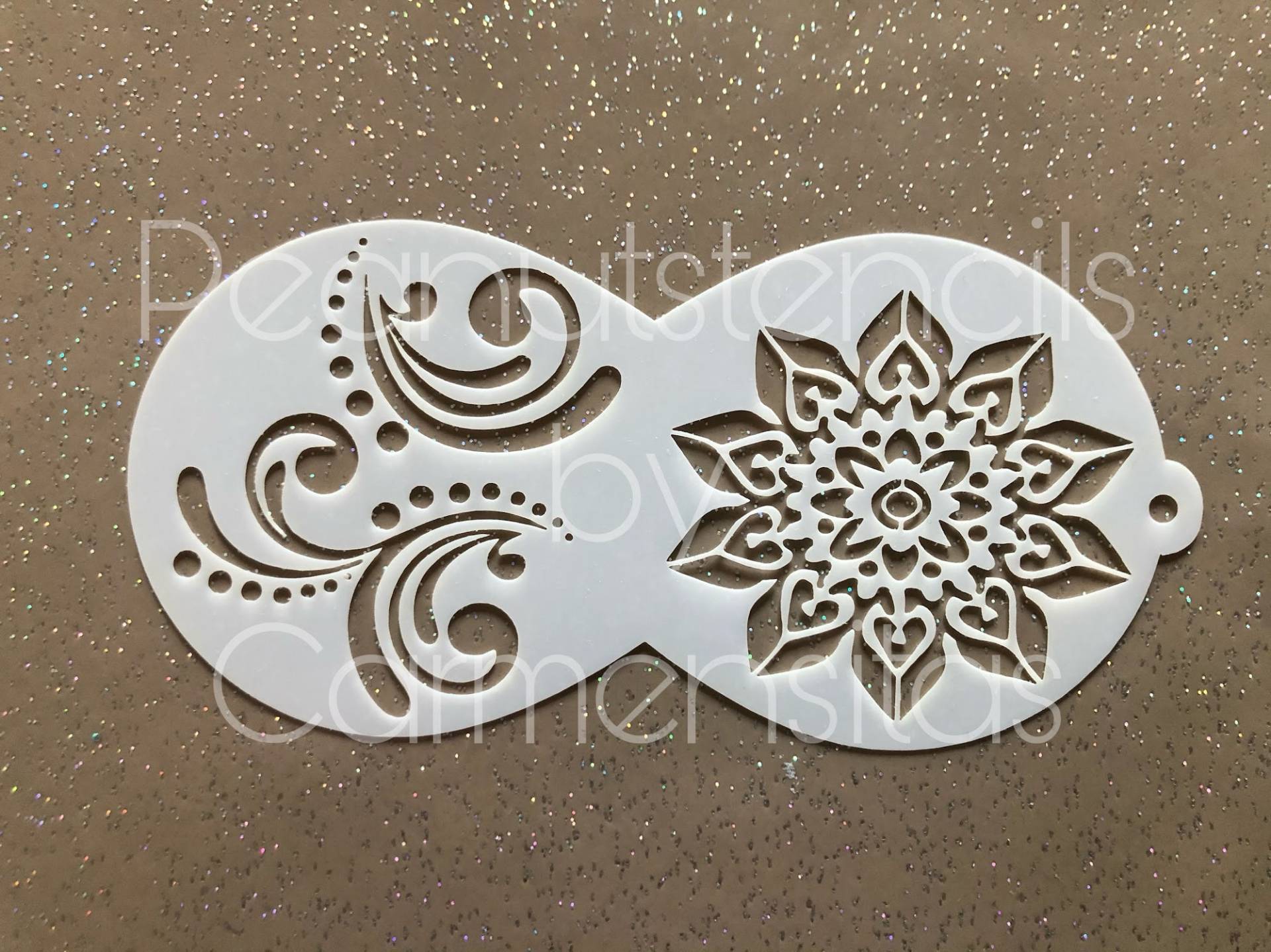 Facepainting Stencil, Peanutstencils 1004, Curls & Mandala Schablone Fürs Kinderschminken Facepainting Stencil, Peanutstencils 1004, Curls & Mandala Schablone Fürs Kinderschminken von Etsy - CarmensitasShopDe