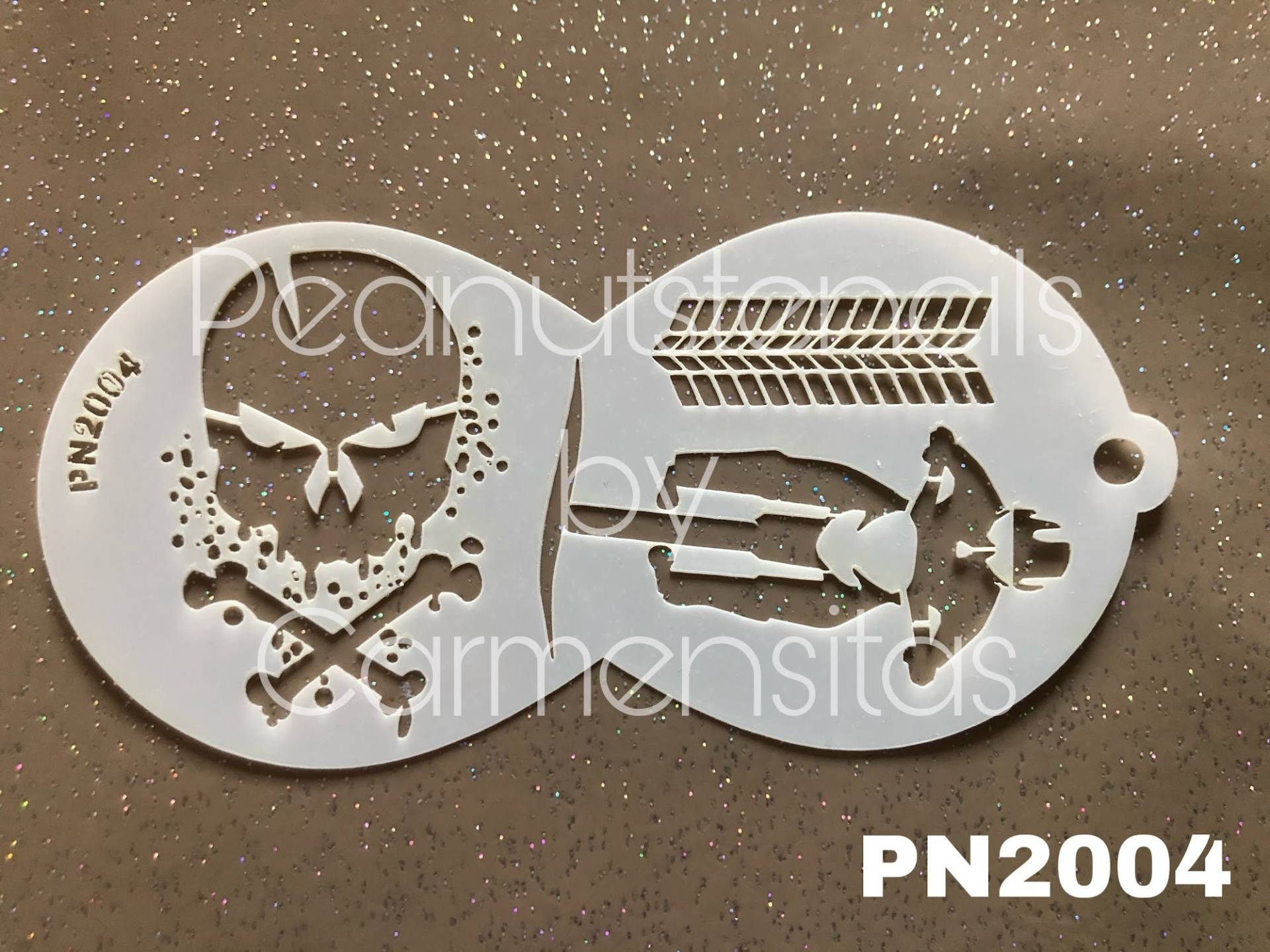 Peanutstencils Pn 2004 Skull Und Biker, Car Tracks Schablone Für Kinderschminke, Stencil Facepainting Peanutstencils Pn 2004 Skull Und Biker, Car Tracks Schablone Für Kinderschminke, Stencil Facepainting von Etsy - CarmensitasShopDe
