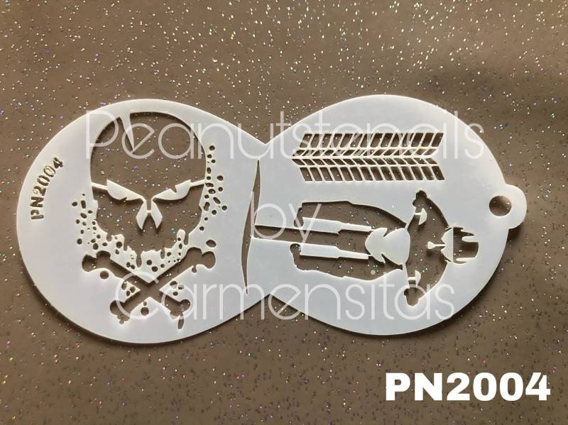Peanutstencils Pn 2004 Skull Und Biker, Car Tracks Schablone Für Kinderschminke, Stencil Facepainting Peanutstencils Pn 2004 Skull Und Biker, Car Tracks Schablone Für Kinderschminke, Stencil Facepainting von Etsy - CarmensitasShopDe