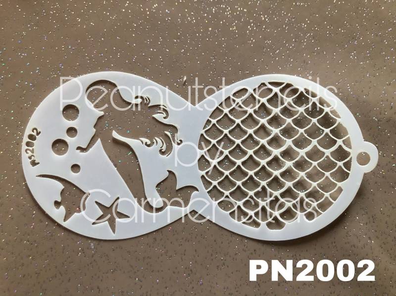 Peanutstencils Pn2002 Meerjungfrau Mermaid Und Schuppen, Scales Stencil For Facepainting Schablonen Für Kinderschminken Peanutstencils Pn2002 Meerjungfrau Mermaid Und Schuppen, Scales Stencil For Facepainting Schablonen Für Kinderschminken von Etsy - CarmensitasShopDe