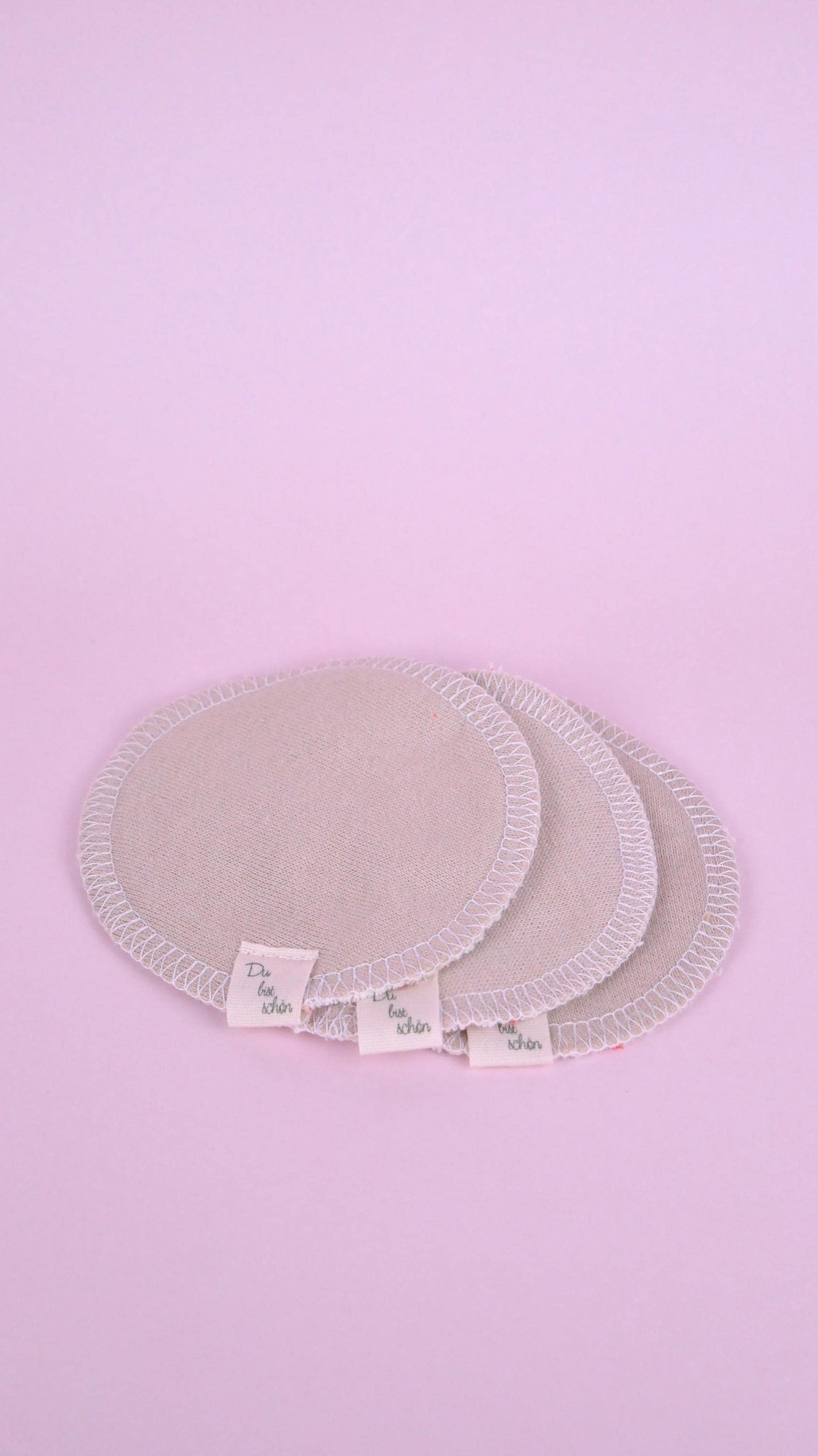 Nachhaltige Waschbare Abschminkpads Mit Botschaft "Du Bist Schön" | Beige 100% Baumwolle Einzeln Oder Im Set 3 Pads von Etsy - CarolineEhrlichShop