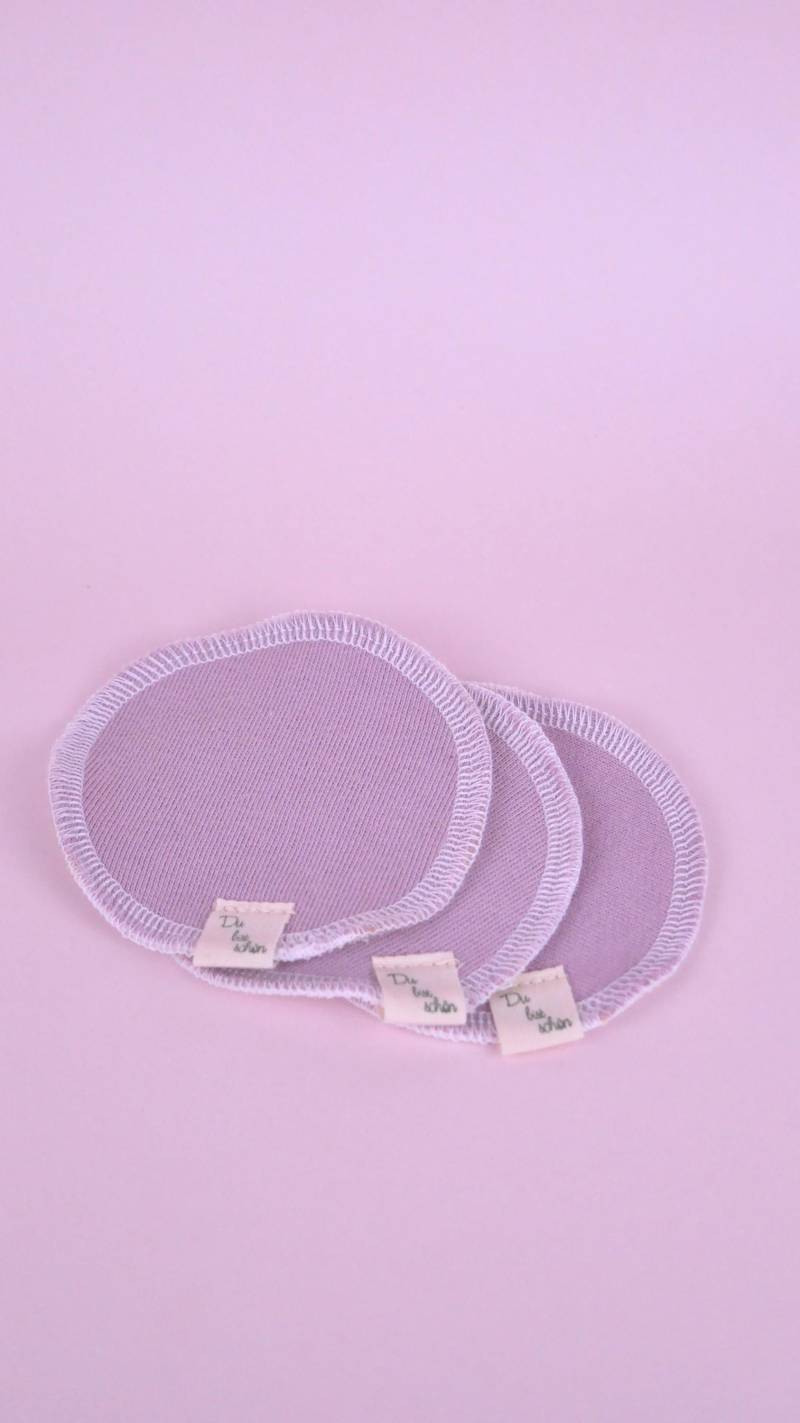 Nachhaltige Waschbare Abschminkpads Mit Botschaft "Du Bist Schön" | Flieder 100% Baumwolle Einzeln Oder Im Set 3 Pads von Etsy - CarolineEhrlichShop